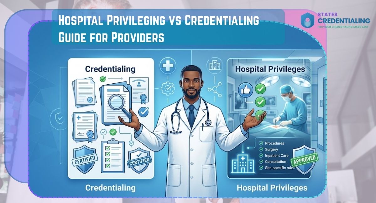 hospital privileging vs credentialing