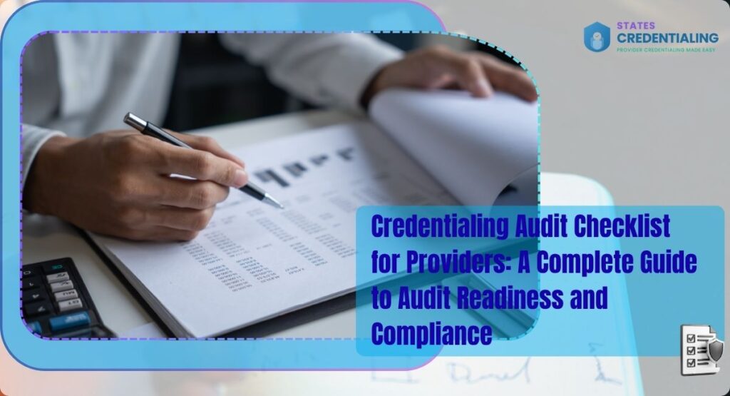 credentialing audit checklist