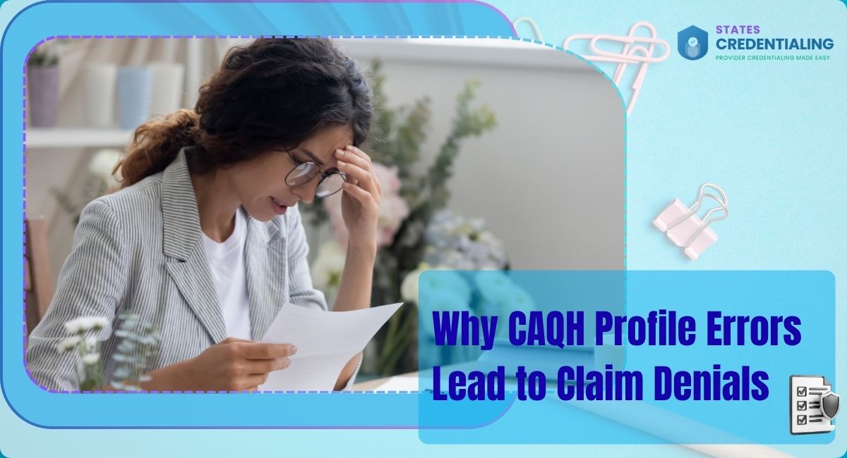 CAQH errors claim denials
