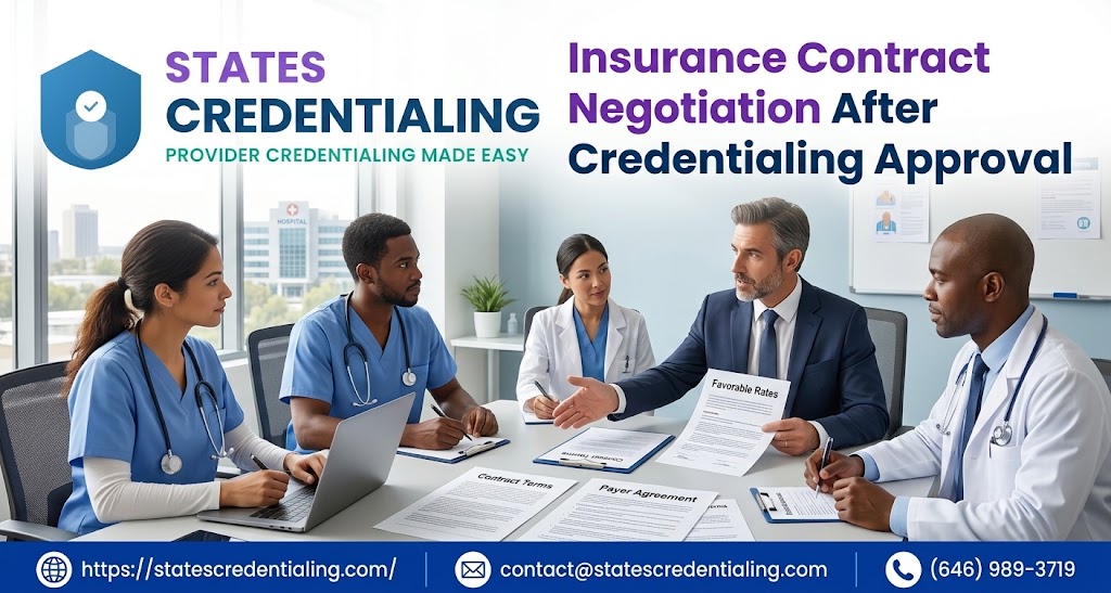 insurance contract negotiation credentialing,